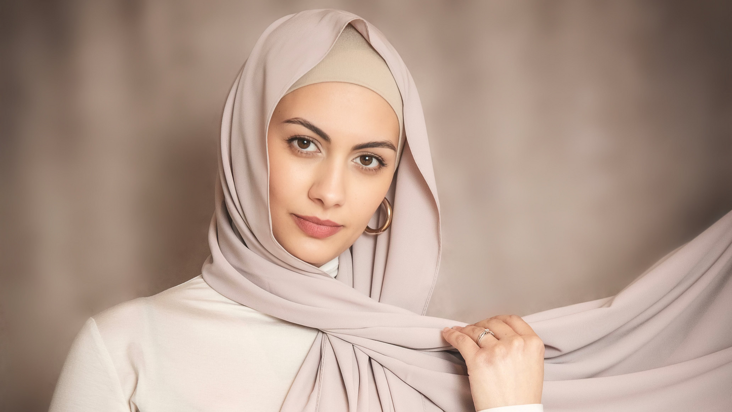 Hijab Soie de Médine Taupe