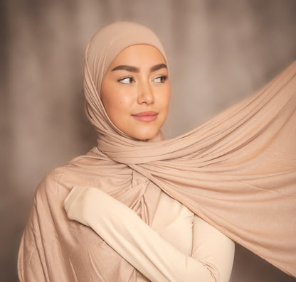 Hijab Jersey Rose Poudré