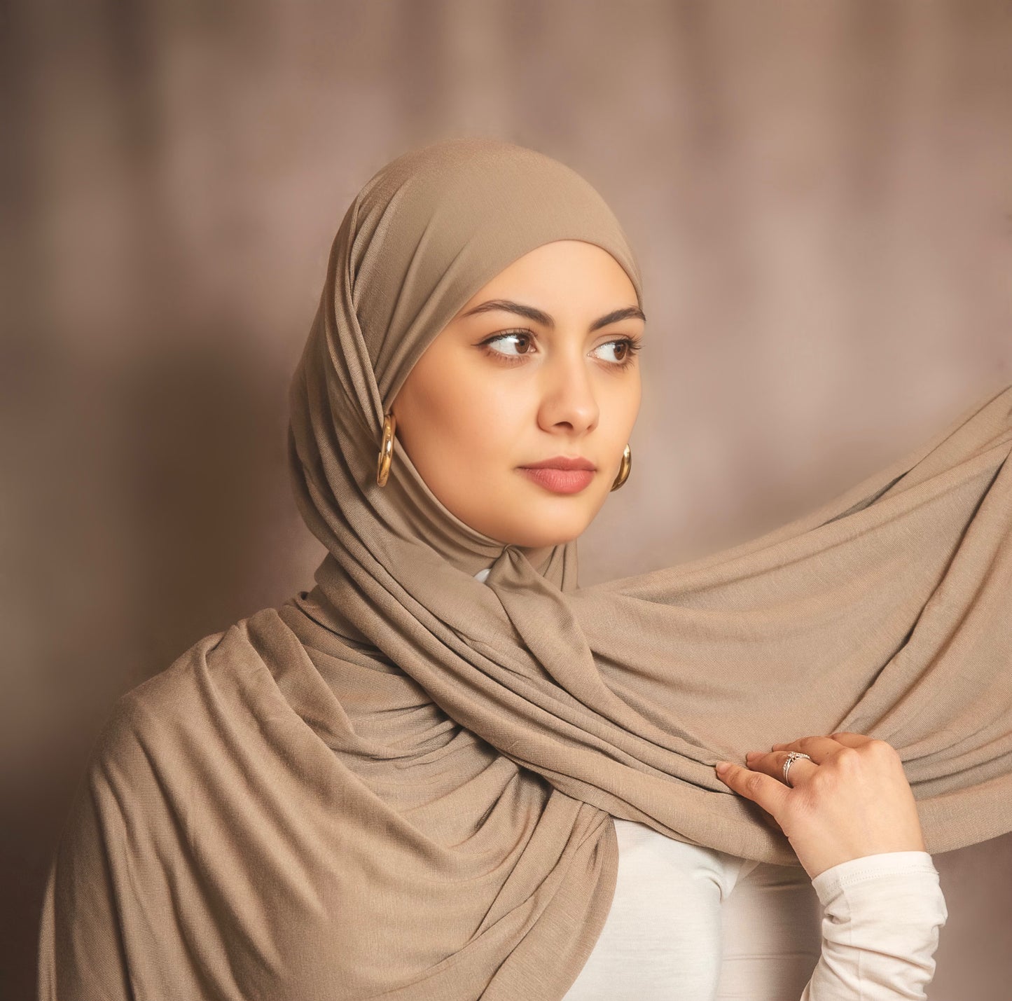 Hijab Jersey Taupe