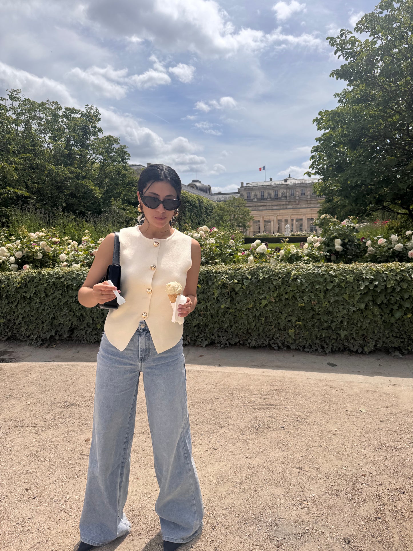 Gilet sans manche en maille