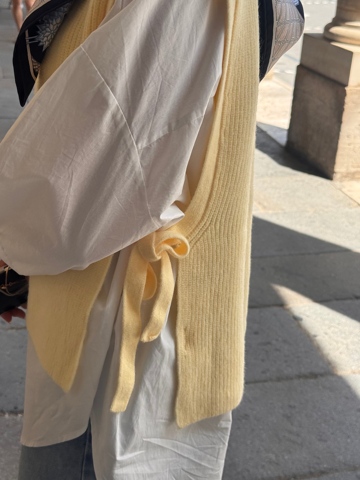 Pull sans manches en maille