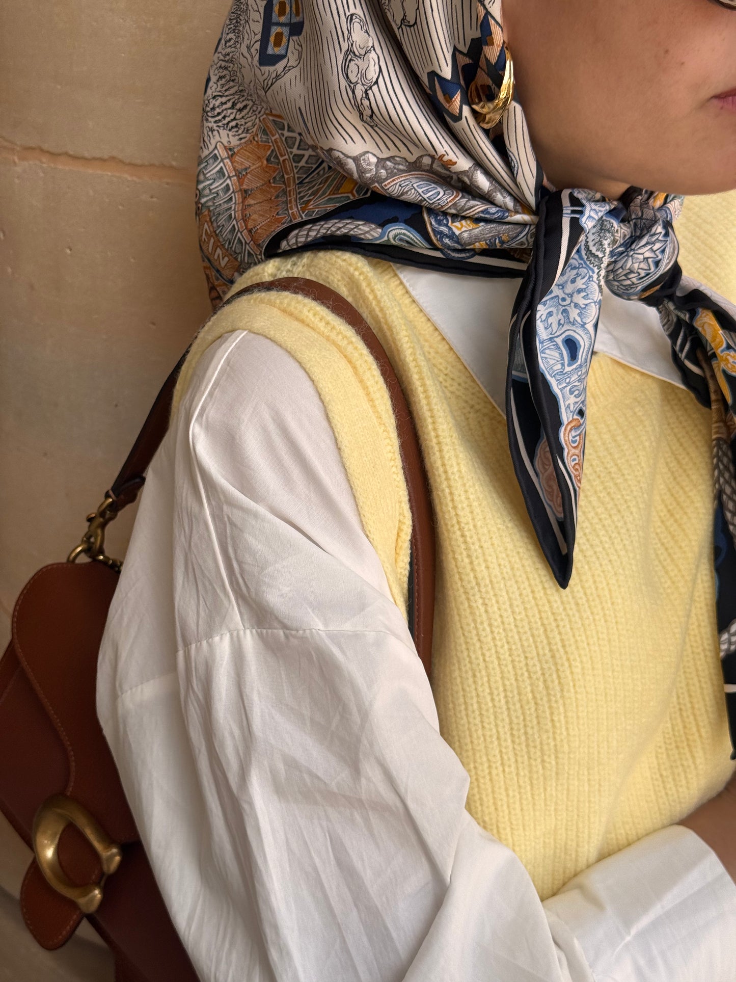 Pull sans manches en maille