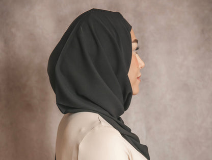 Hijab Soie de Médine Noir